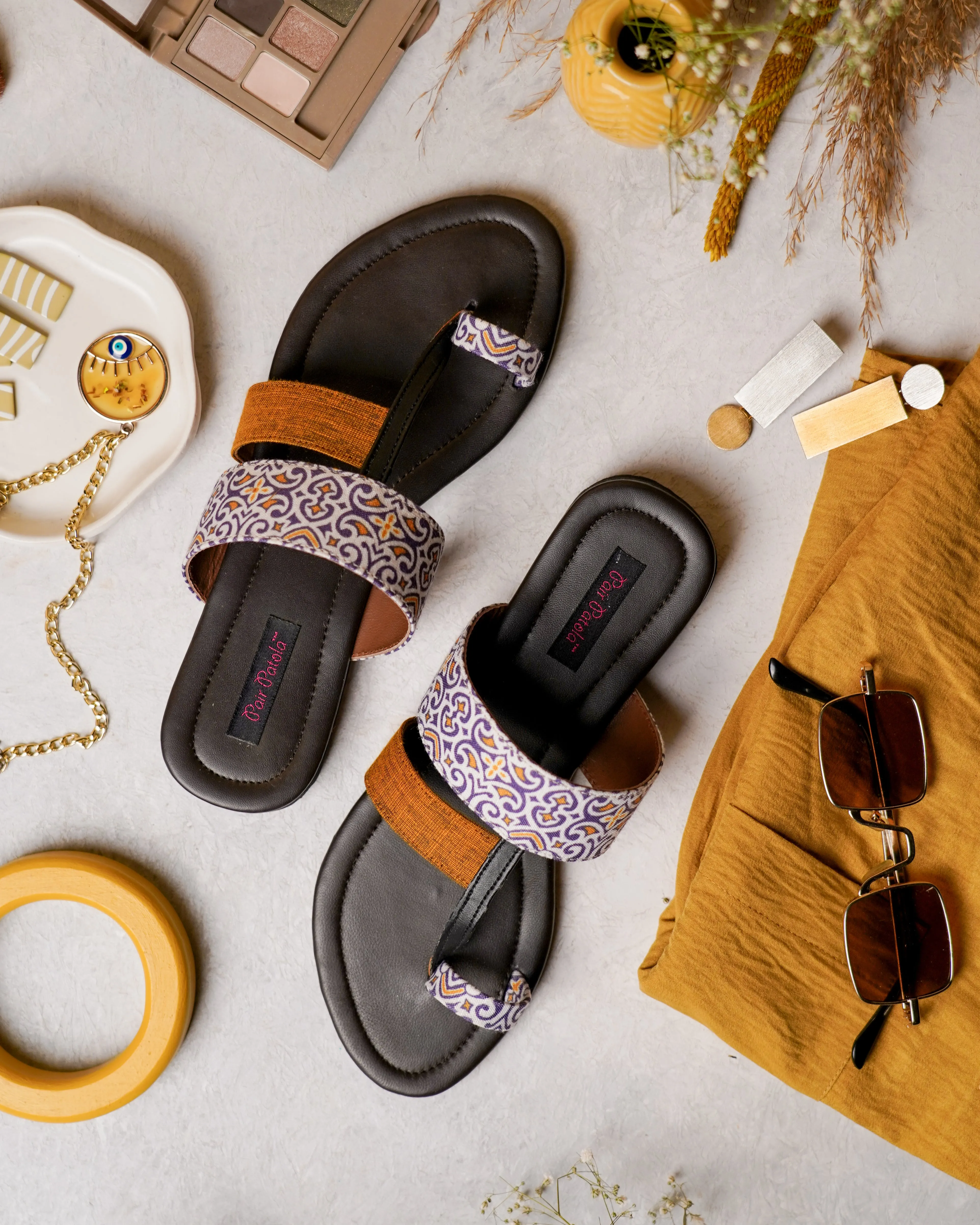 Mustard Mosaic Flats