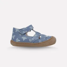 Naturino Baby Sandals - Paper Boat Mono Celeste