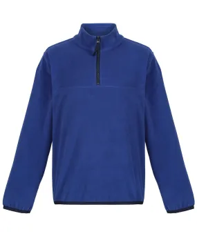 New Royal/Navy - Kids half-zip microfleece