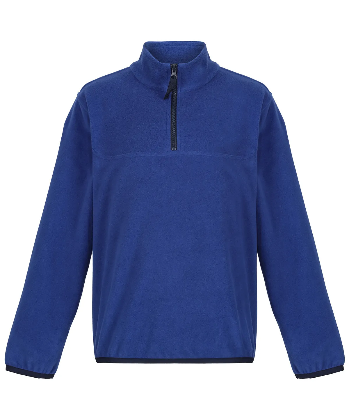 New Royal/Navy - Kids half-zip microfleece
