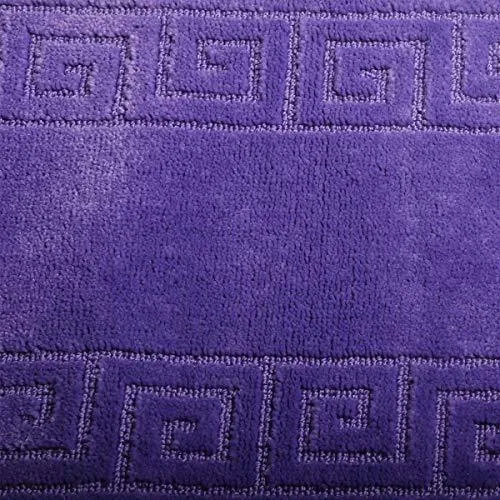 Office Marshal 2 Piece Bath Rug Set Non Slip Bathroom Shower Rug and U-Shaped Toilet Contour Mat Washable(20" x 32" 20"x 16.5"),Blue