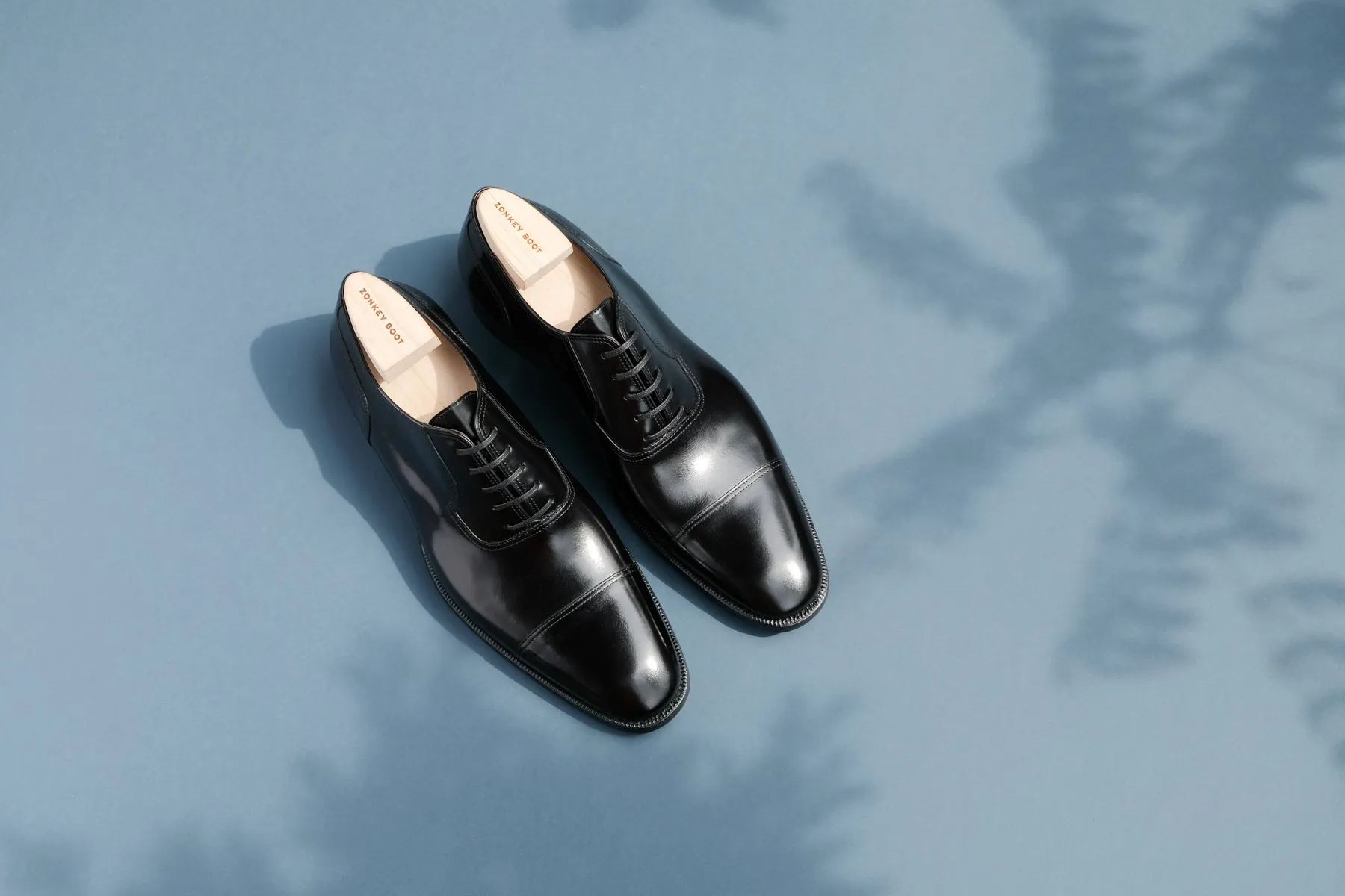 OneThreeNine.Evening Black Toe-Cap Oxfords