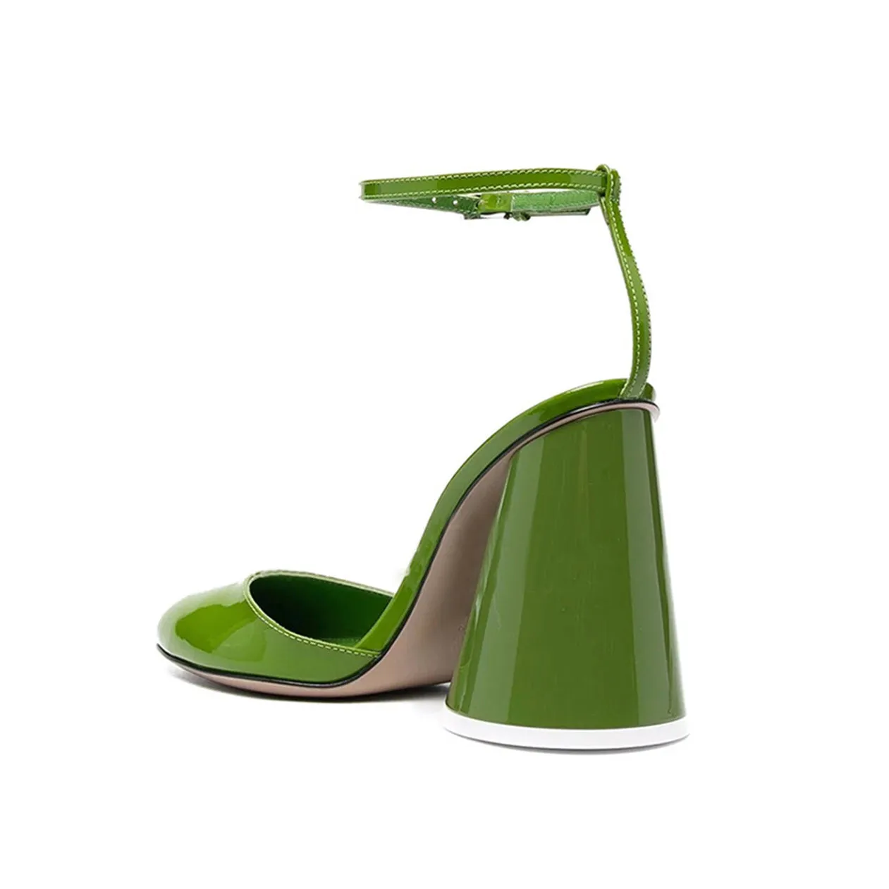 RUETT Ankle Strap Block Heel Sandals