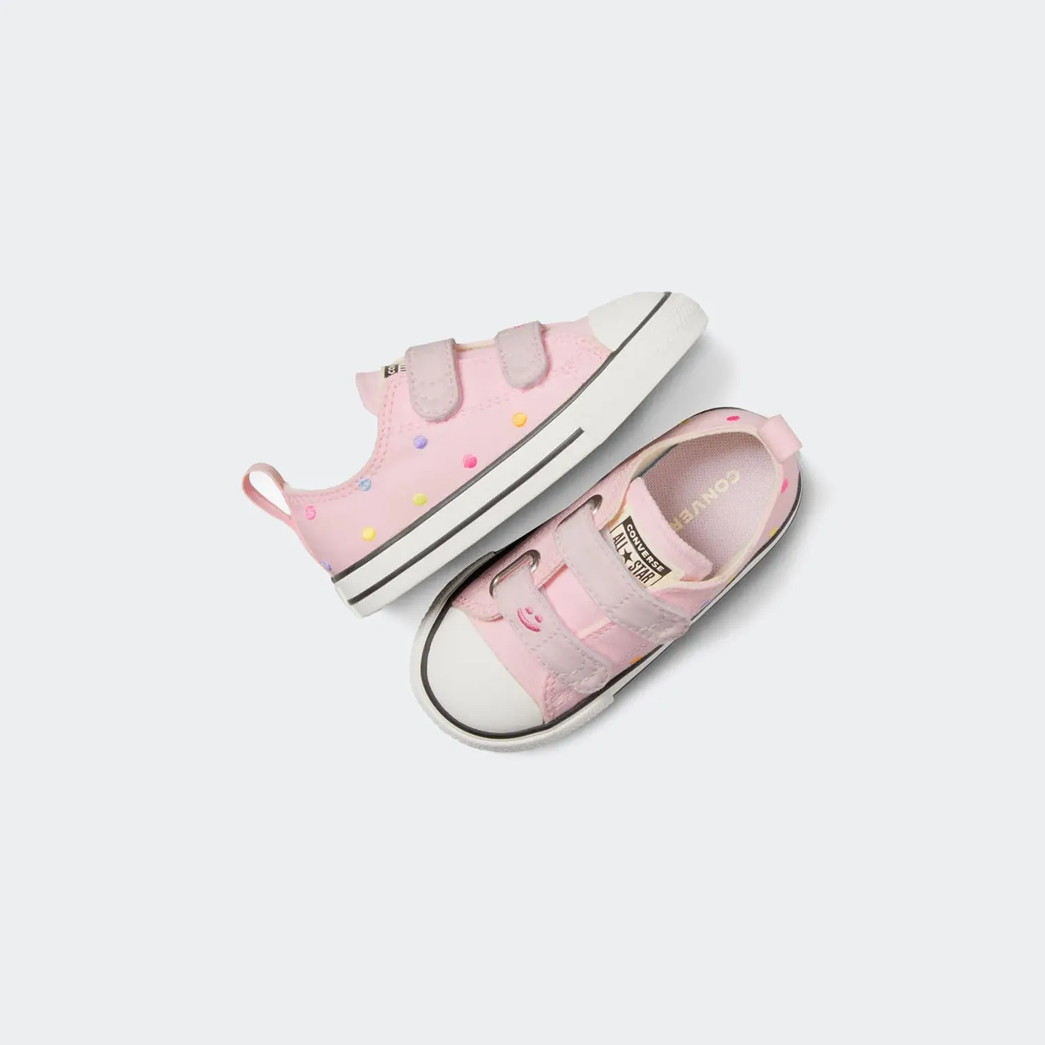 Toddler Converse Chuck Taylor Polka Dots Canvas Easy On Shoes