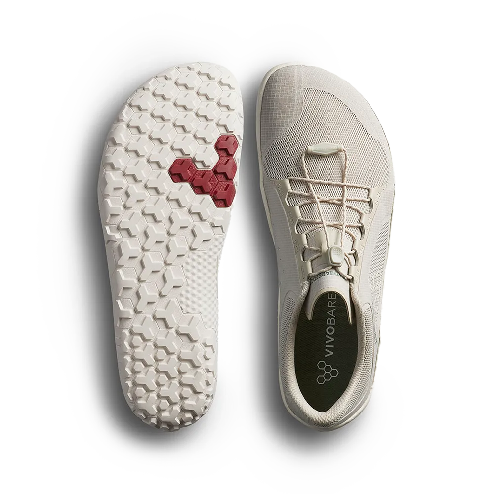 Vivobarefoot Primus Trail FG 3.5 Mens Silver Birch