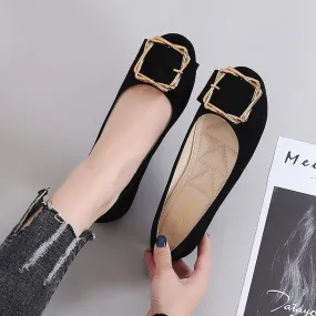 Work Black Scrub Slip On Comfortable Flats